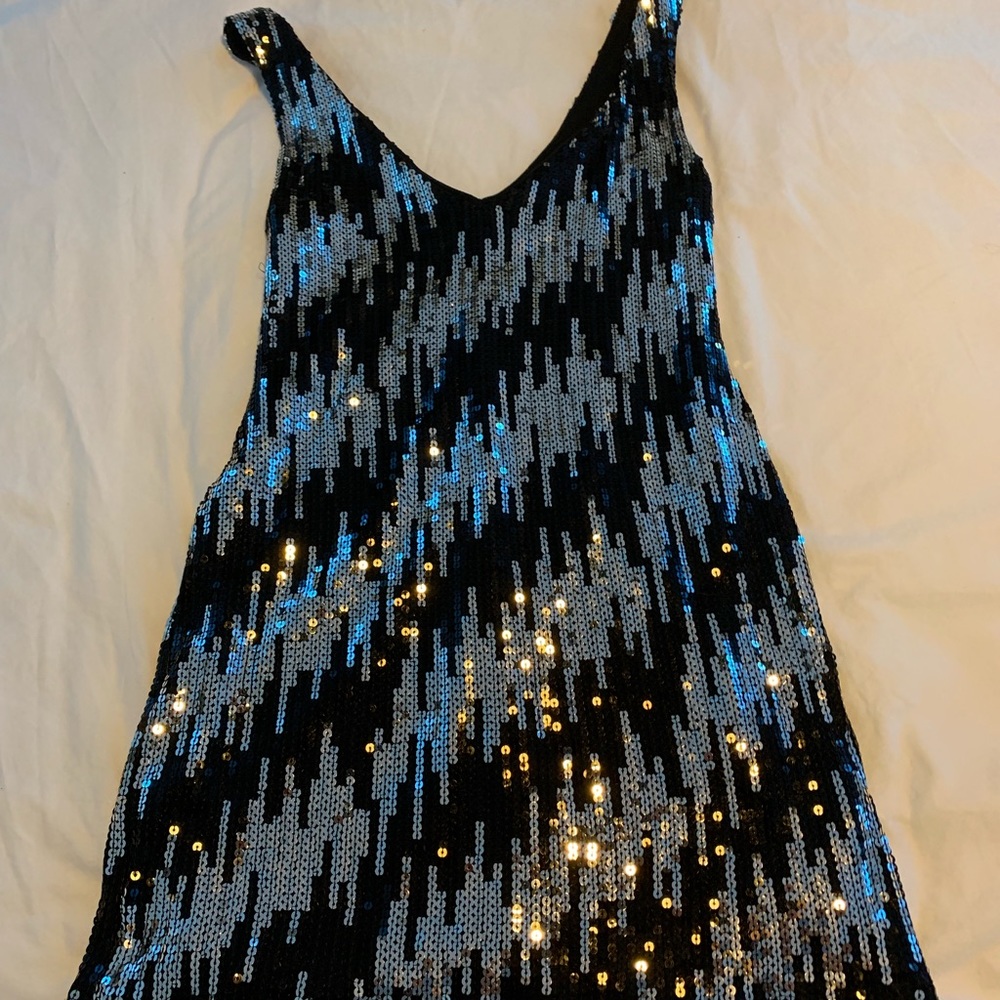 Backstage xtra small sparkle dress v neck.